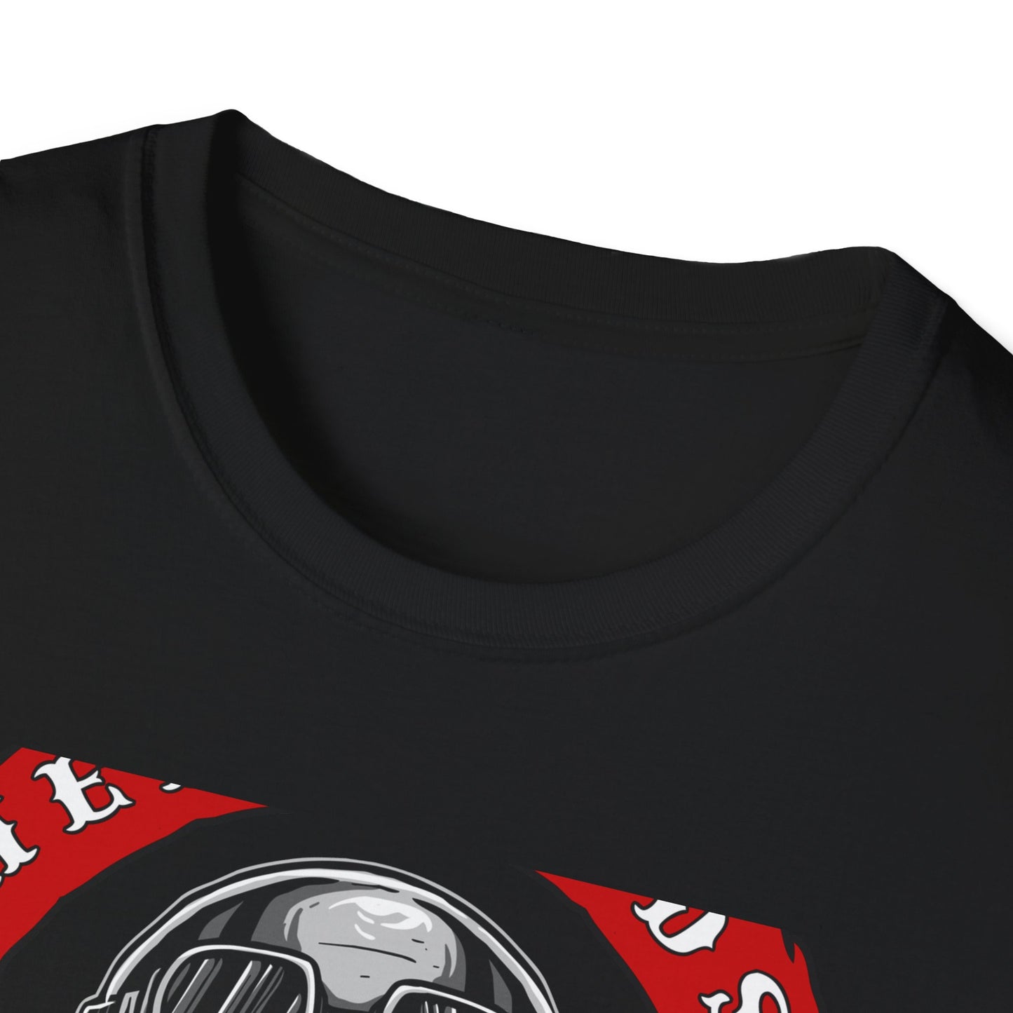 Epic Biker Skull T-Shirt: Hellroads Garage Full Throttle Design - Vintage Mechanic & Hot Rod Tee