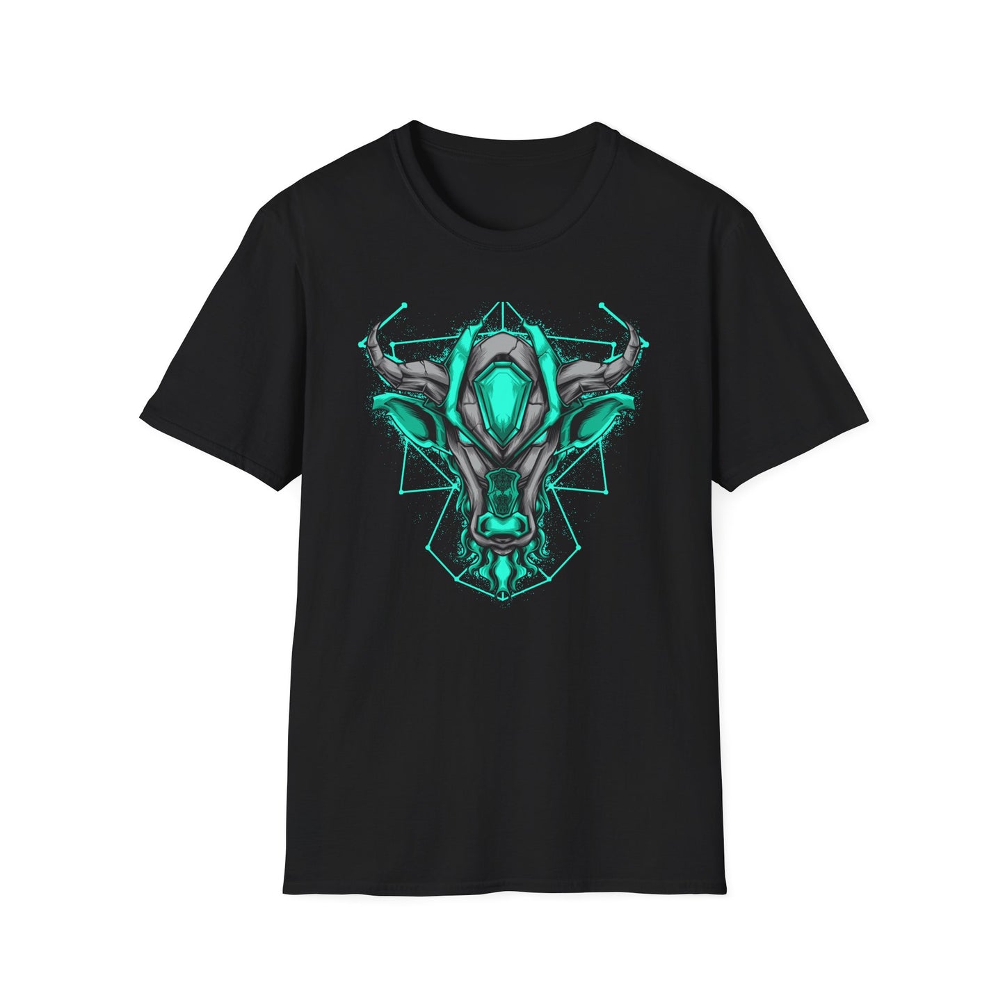 Epic Cybernetic Bull T-Shirt | Striking Sci-Fi Mech Ox Tee | Futuristic Geometric Animal Design | Bold Statement for Gamers & Tech Fans