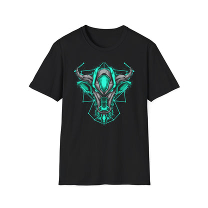 Epic Cybernetic Bull T-Shirt | Striking Sci-Fi Mech Ox Tee | Futuristic Geometric Animal Design | Bold Statement for Gamers & Tech Fans