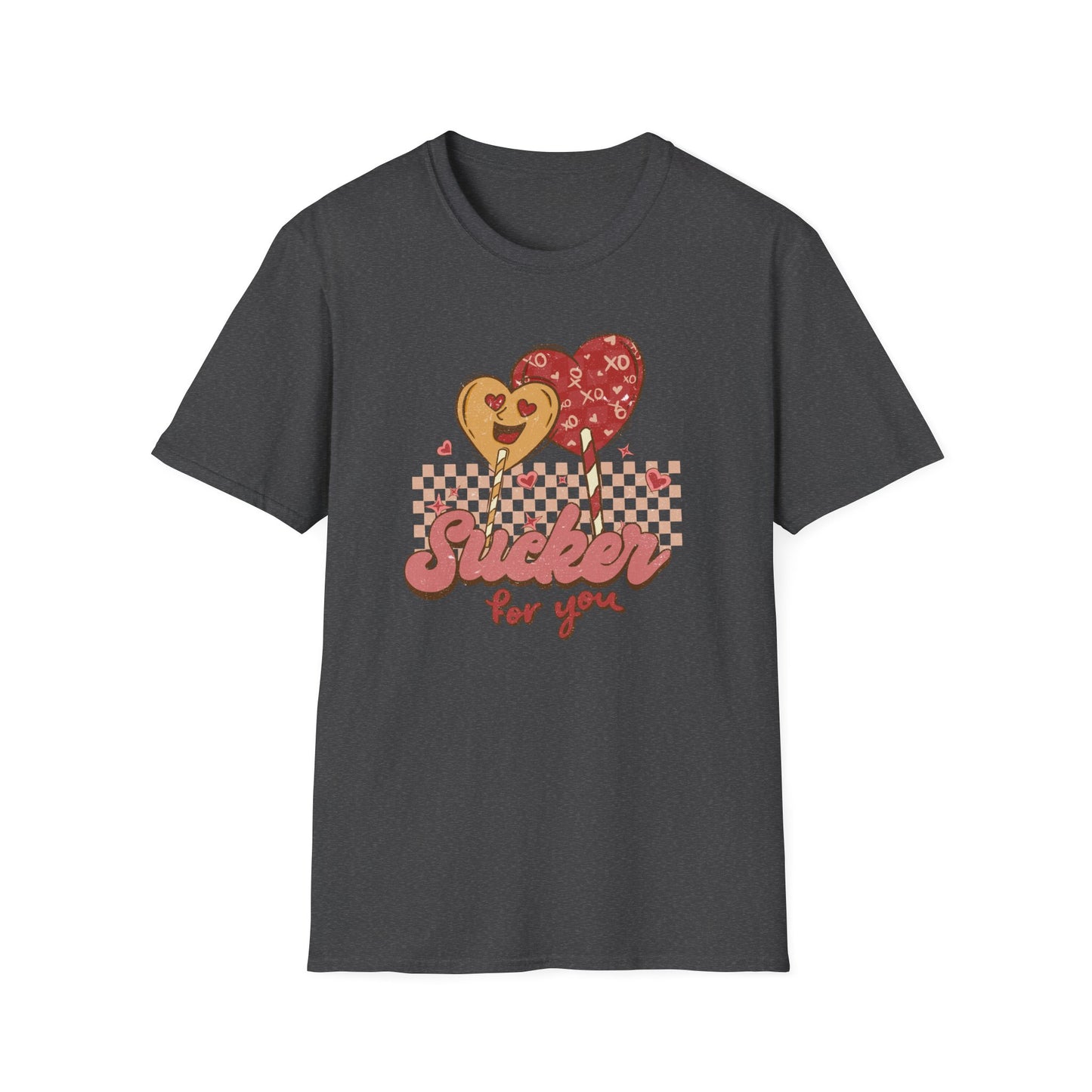 Sweet Sucker for You Retro Lollipop T-Shirt | Adorable Valentine's Day Love Tee Gift