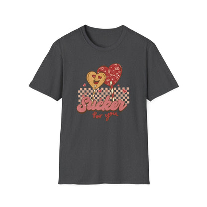Sweet Sucker for You Retro Lollipop T-Shirt | Adorable Valentine's Day Love Tee Gift