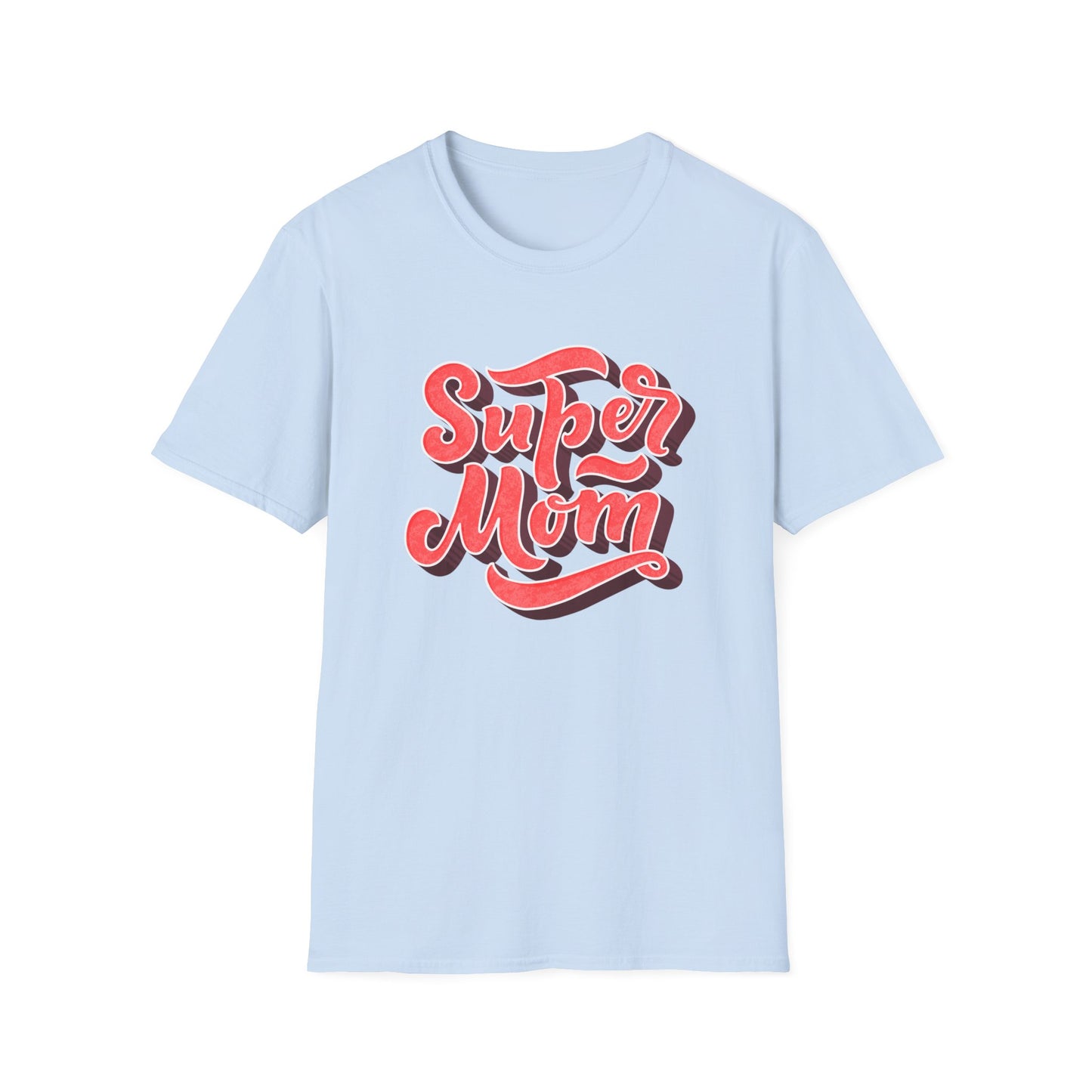 Super Mom T-Shirt | Vibrant Retro Script Tee | Ultimate Mother's Day Gift for Best Moms & Women