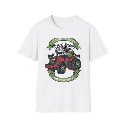 Classic Red Tractor Farm T-Shirt | Traditional Fresh Agriculture Tee | Premium Country Life & Farmer Gift