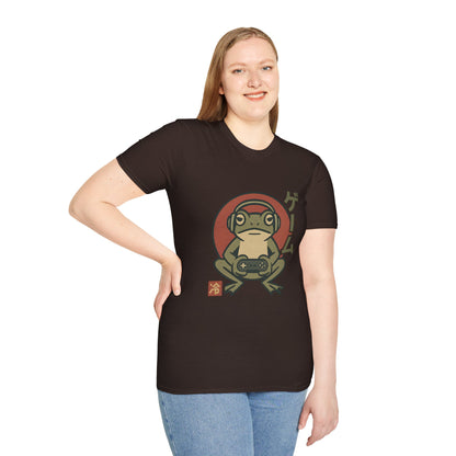 Japanese Style Gamer Frog Graphic T-Shirt