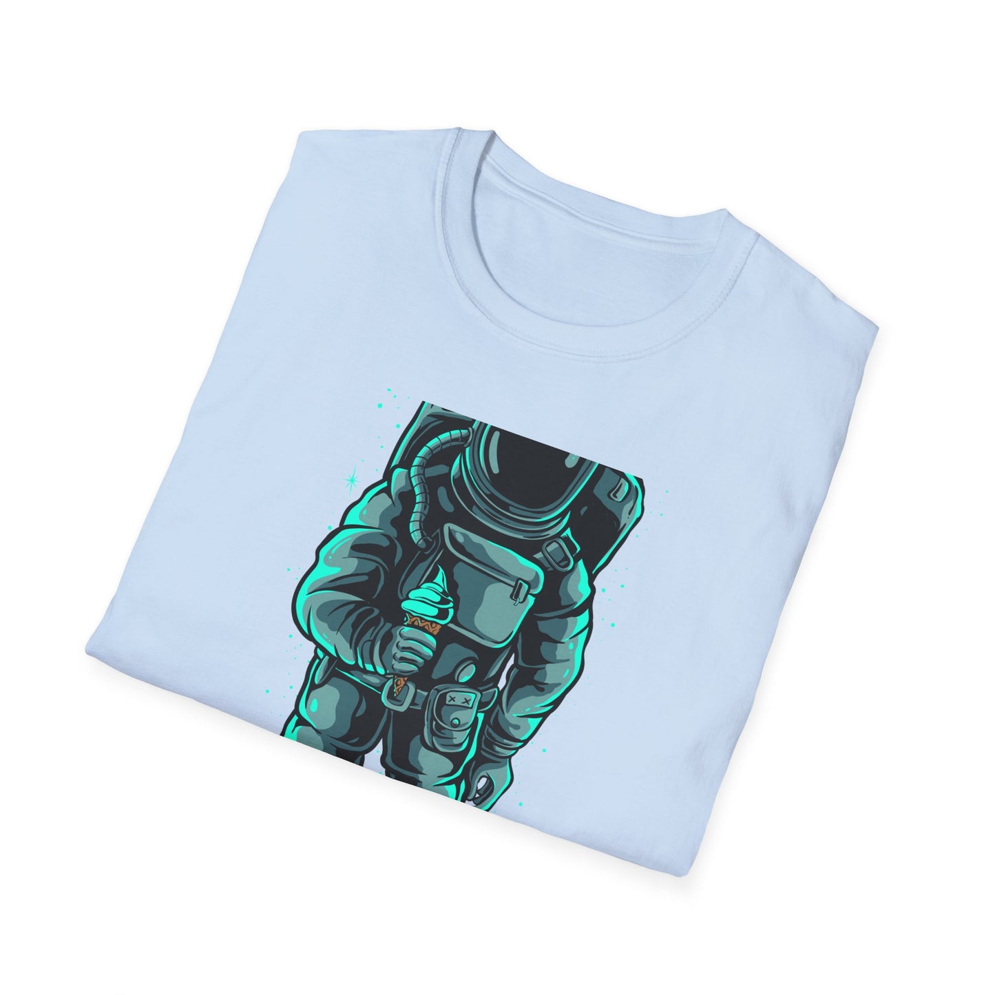 Epic Astronaut Ice Cream T-Shirt - Cool Galactic Space Explorer Tee for Sci-Fi Fans & Sweet Treat Lovers
