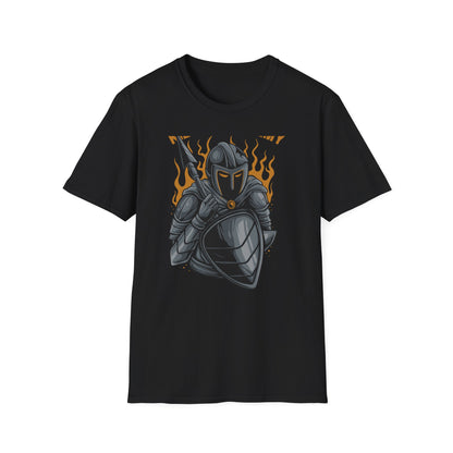 Fierce Armored Warrior T-Shirt - Epic 'Kill Your Enemy' Design for Gamers & Strength Enthusiasts. Unleash Your Power!