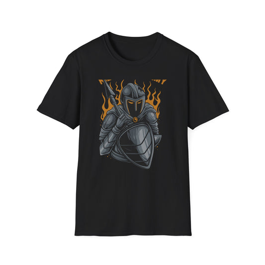 Fierce Armored Warrior T-Shirt - Epic 'Kill Your Enemy' Design for Gamers & Strength Enthusiasts. Unleash Your Power!