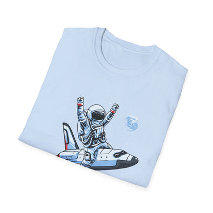 Blasting Off! Epic Astronaut Space Shuttle T-Shirt | Dynamic Galactic Adventure Tee for Space Lovers