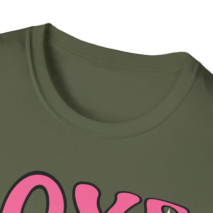 Groovy Pink Love Heart T-Shirt | Retro Y2K Sparkle Tee | Adorable Valentine's Day Gift for Her & Him