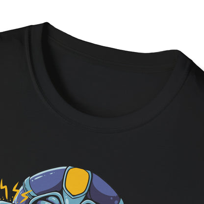 Epic Space Soldier Gorilla T-Shirt: Fierce Sci-Fi Ape Blaster Tee - Galactic Warrior Graphic for Gamers & Sci-Fi Fans