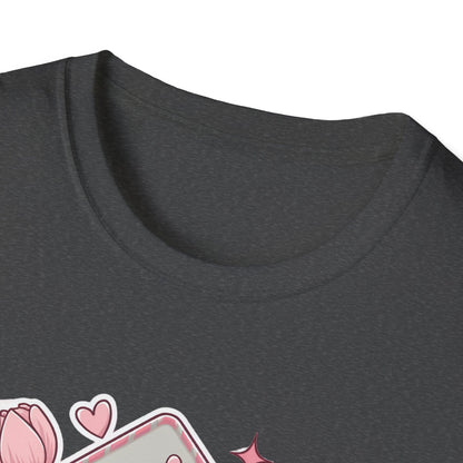 Sweet Love Letter T-Shirt: 'Take All My Love' Peony & Tulip Envelope Tee | Romantic Gift for Her