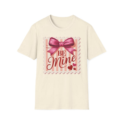 Charming Be Mine Valentine T-Shirt | Pink Bow & Hearts Design | Sweet Love Gift | Express Your Affection!