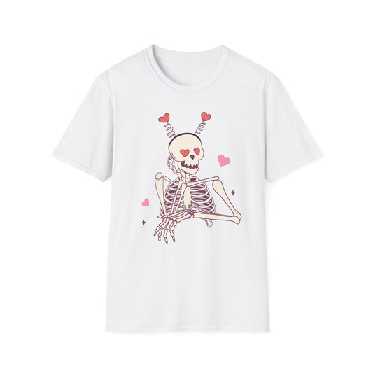 Spooky-Cute "Til We Are Ghosts" T-Shirt | Enduring Love Skeleton Tee | Romantic Anniversary Couple Gift