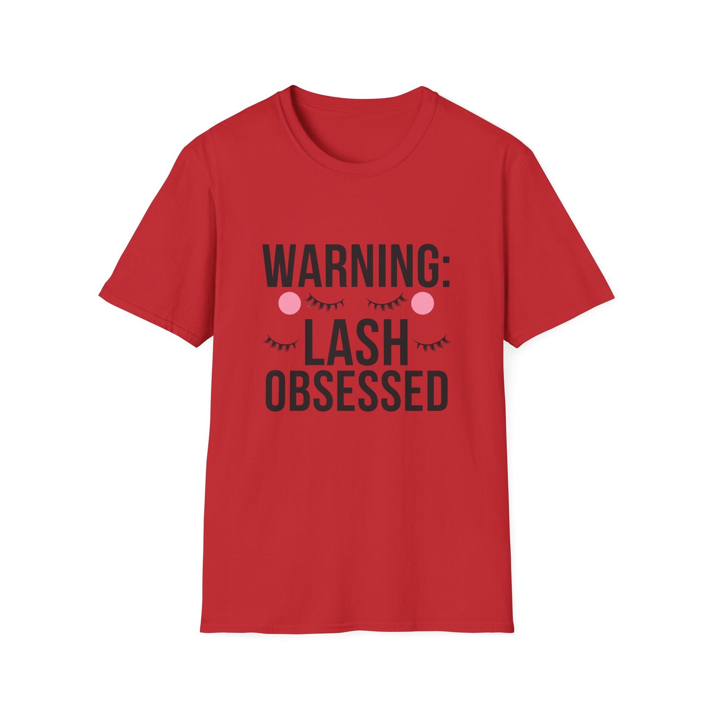 WARNING: Lash Obsessed T-Shirt | Trendy Eyelash Beauty Tee for Makeup Lovers & Lash Artists | Perfect Gift