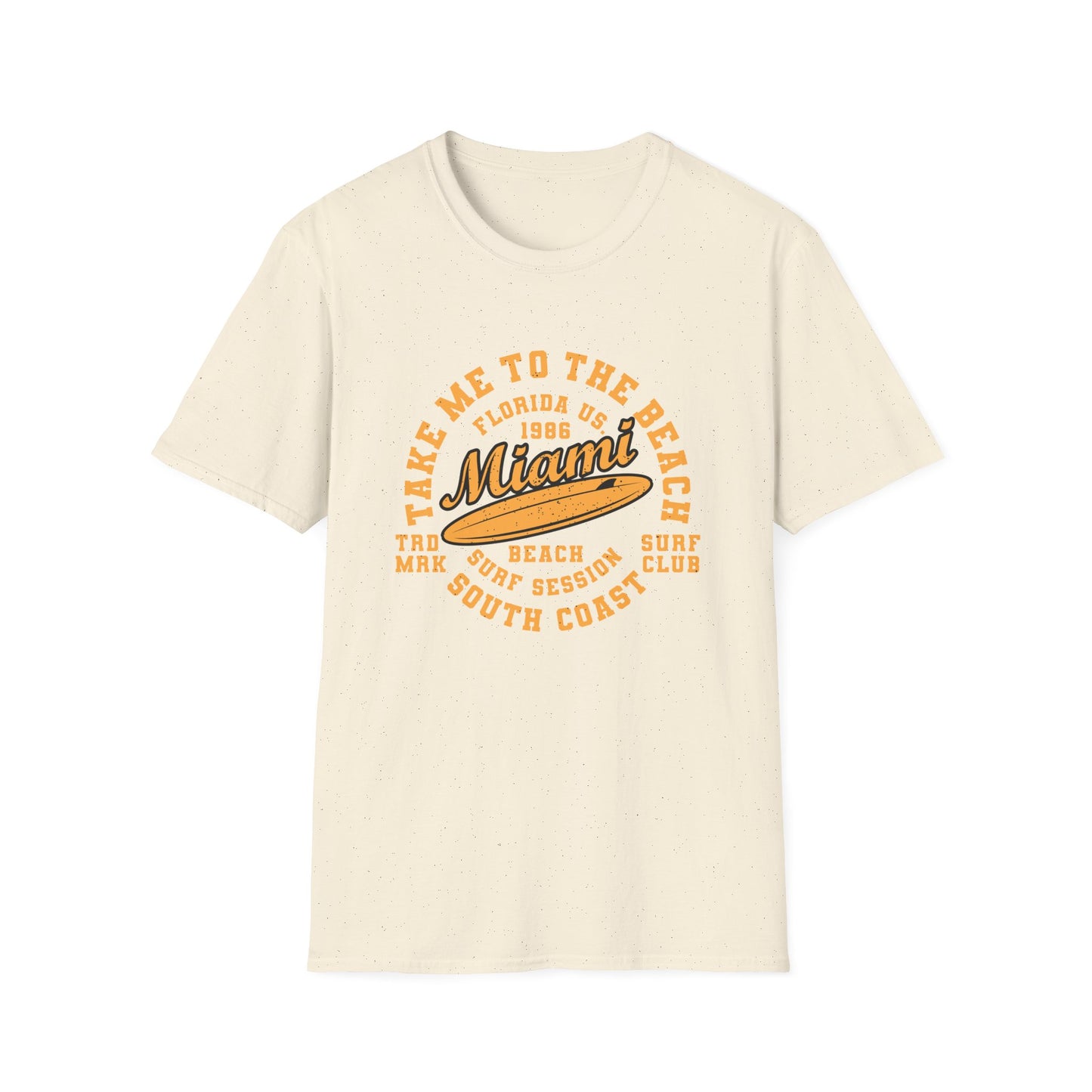 Awesome Vintage Miami Beach Surf Club T-Shirt | Florida US 1986 Summer Vacation Tee | Trendy Coastal Lifestyle Apparel