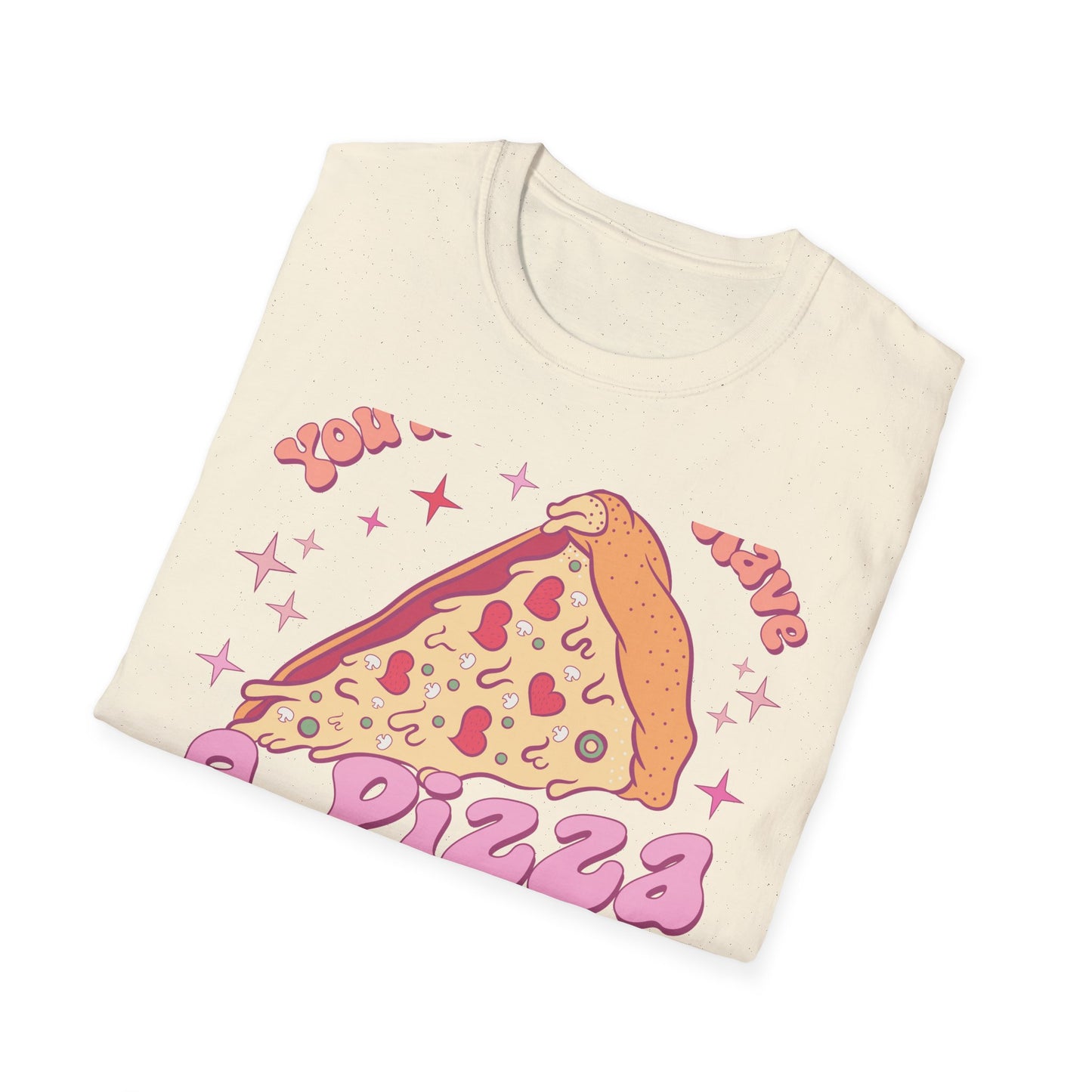 Groovy "You'll Always Have A Pizza My Heart" T-Shirt | Cute Retro Love Foodie Graphic Tee Gift