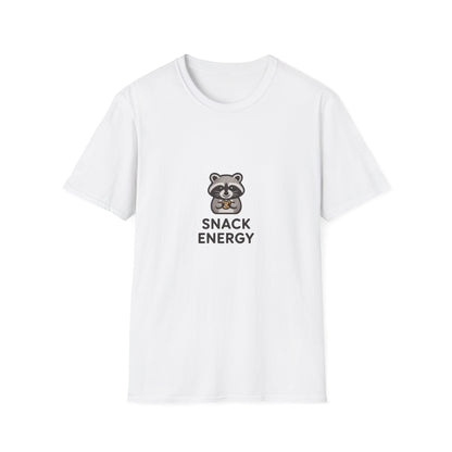 Cute Raccoon Snack Energy T-Shirt | Adorable Cookie Lover Tee | Funny Foodie Animal Fan Shirt | Ultimate Comfort Apparel
