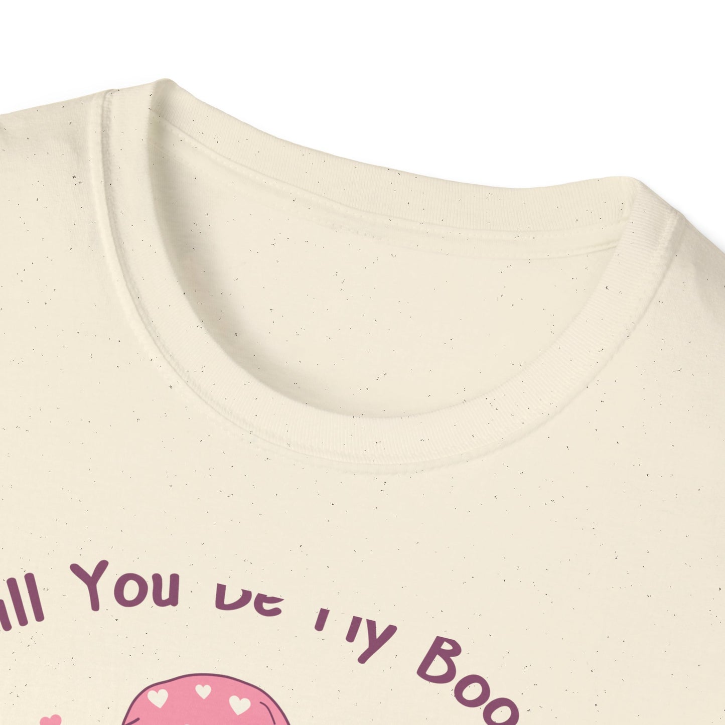 Adorable 'Will You Be My Boo' Ghost T-Shirt - Sweet Valentine's Day Proposal Tee - Cute Romantic Gift Apparel