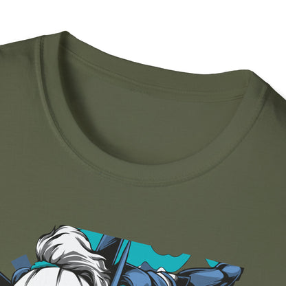 Epic Cybernetic Warrior Anime T-Shirt | Dynamic Futuristic Hero Manga Tee for Gamers & Sci-Fi Fans
