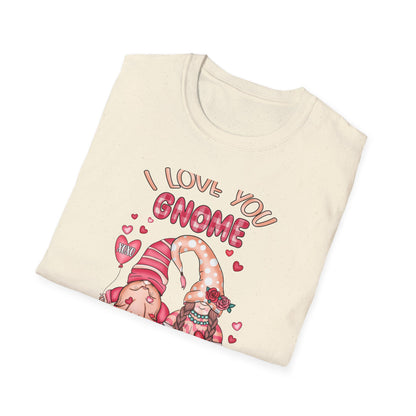 Charming "I Love You Gnome Matter What" T-Shirt | Cute Couple Gnomes Tee | Sweet Valentine's Day Gift for Her/Him