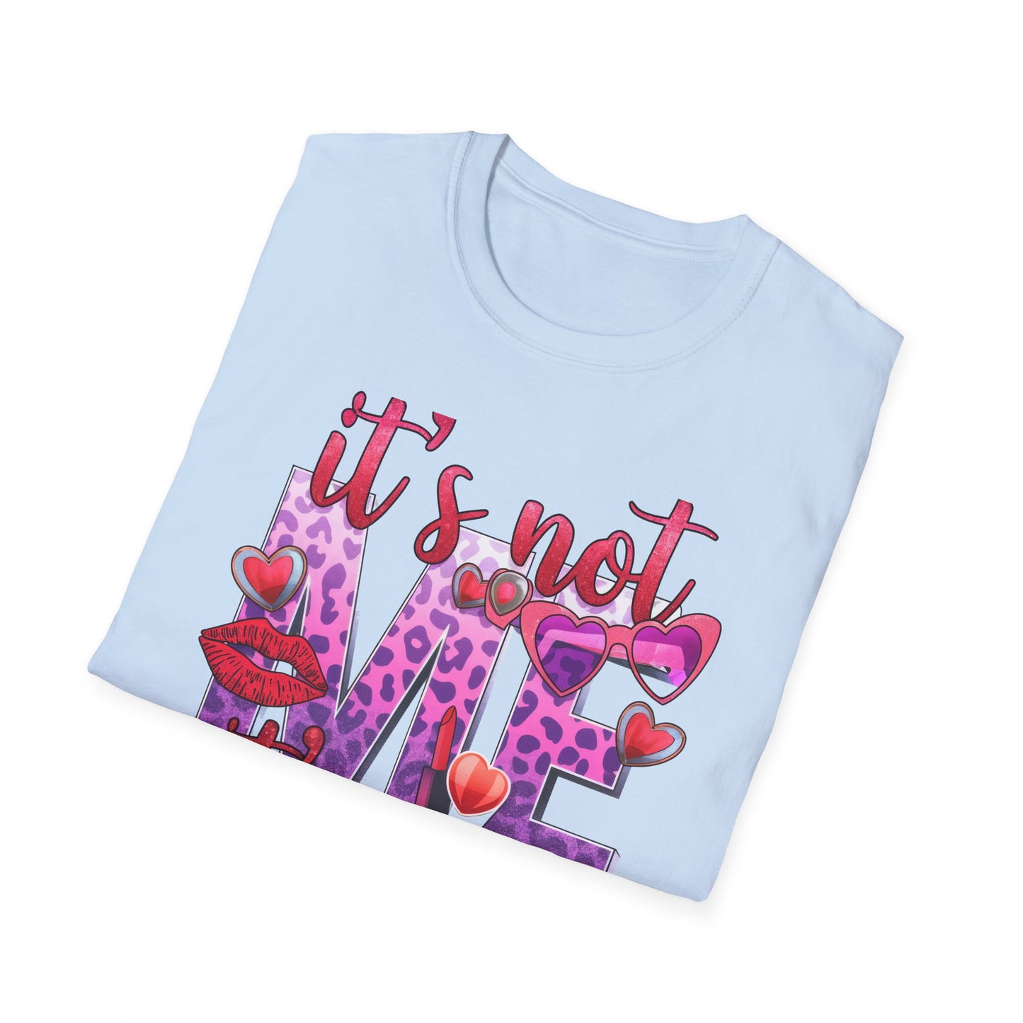 Sassy 'It's Not Me, It's You' T-Shirt | Fierce Glitter Leopard Print Statement Tee for Women | Trendy Self-Love Gift