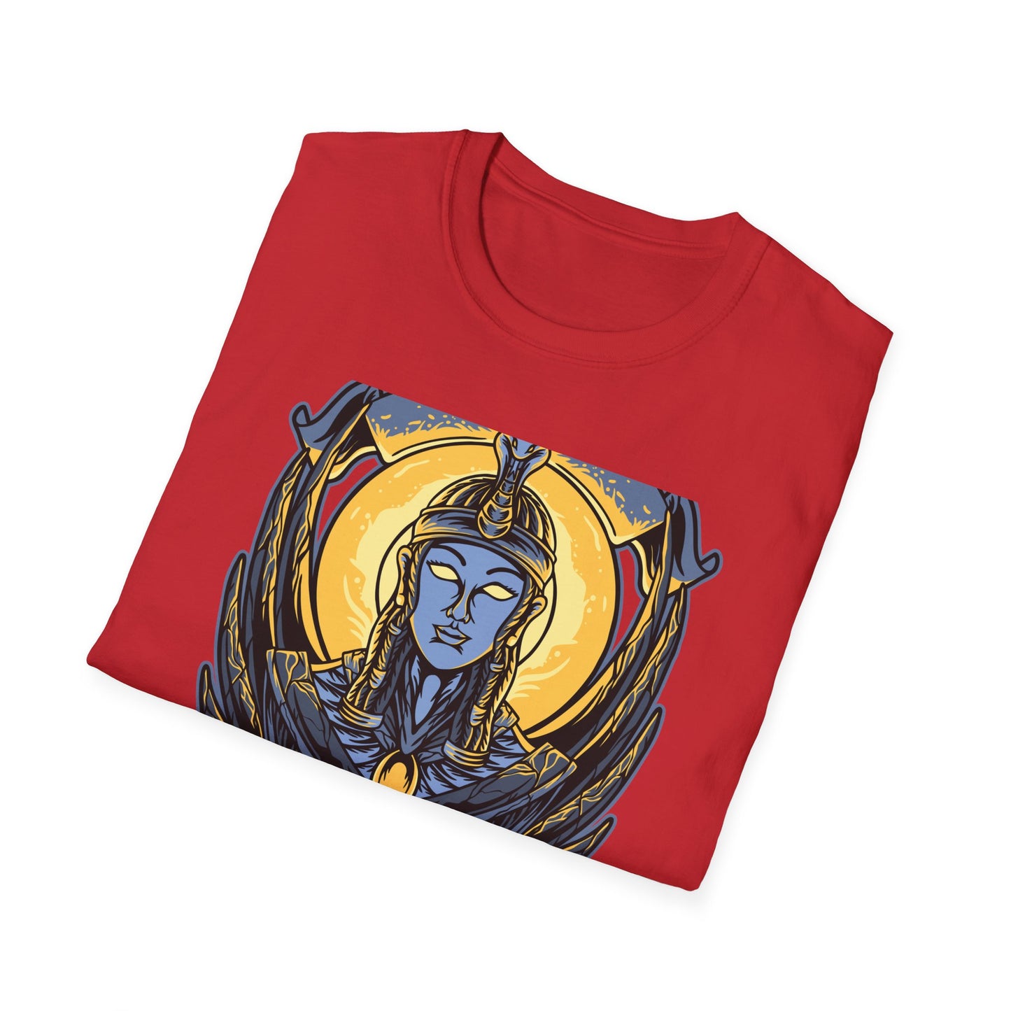 Stunning Egyptian Goddess T-Shirt | Mystic Cobra Queen Design Tee with Ancient Aura & Glowing Eyes for History Buffs