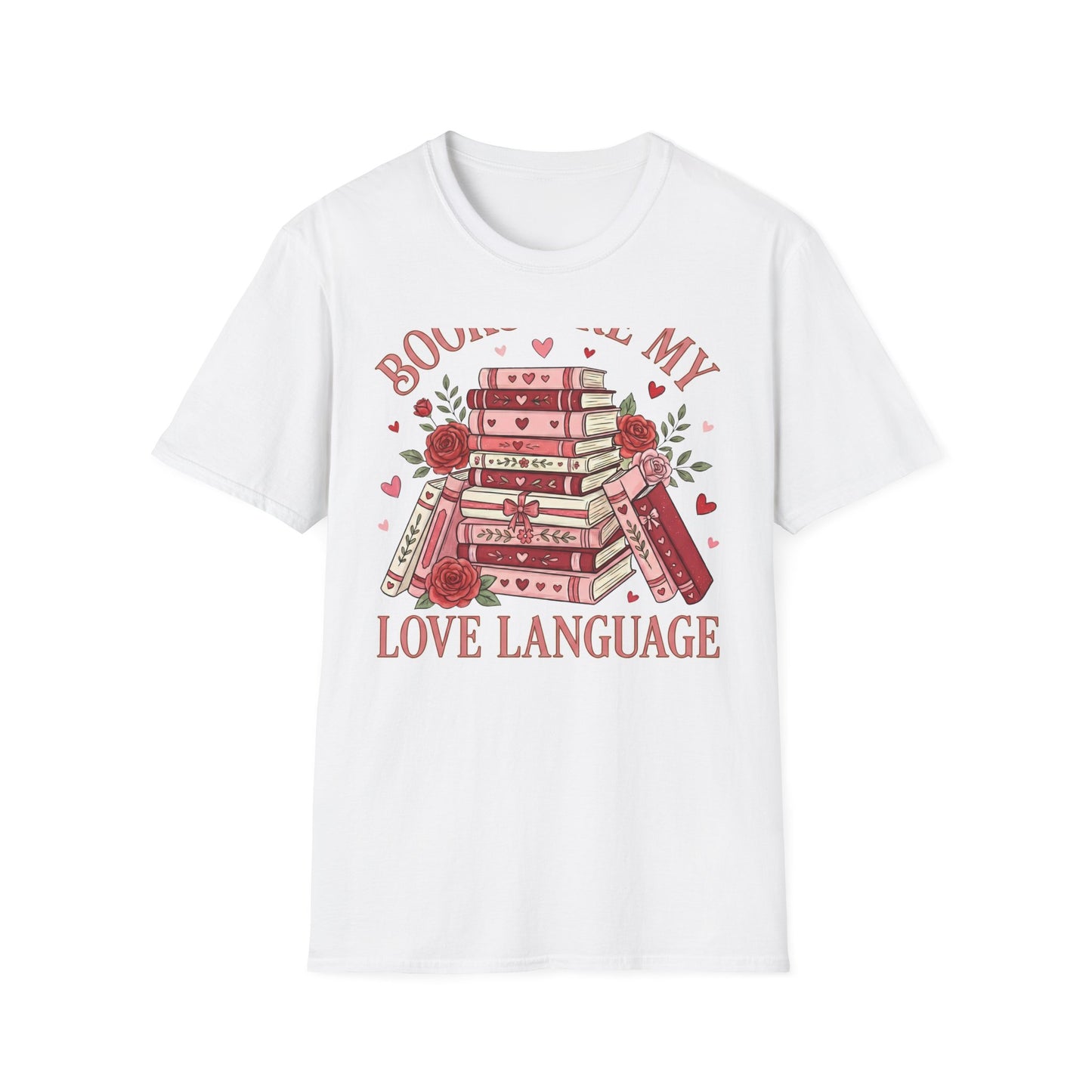 Charming Books Are My Love Language T-Shirt | Cozy Reader & Librarian Gift | Aesthetic Book Lover Tee