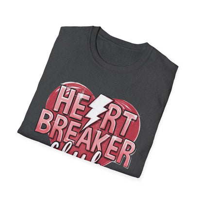 Heartbreaker Club Lightning Bolt T-Shirt | Sassy Women's Edgy Tee | Anti-Valentine's Trendy Top